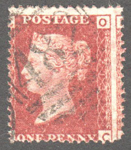 Great Britain Scott 33 Used Plate 213 - OC - Click Image to Close